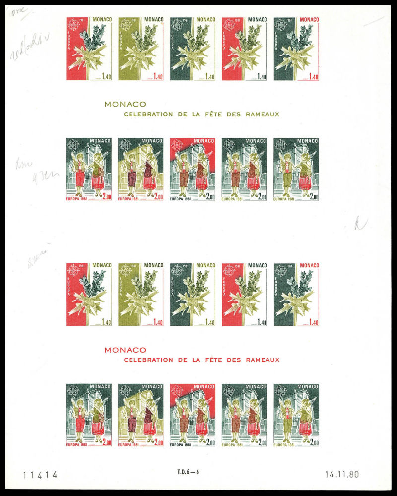 Lot 1519 - MONACO, FRENCH COLONIES A-Z INCLUDING RARITIES centrafricaine - Francois Feldman F.C.N.P François FELDMAN sale #135 Lot 1519 - MONACO, FRENCH COLONIES A-Z INCLUDING RARITIES centrafricaine - Francois Feldman F.C.N.P François FELDMAN sale #135