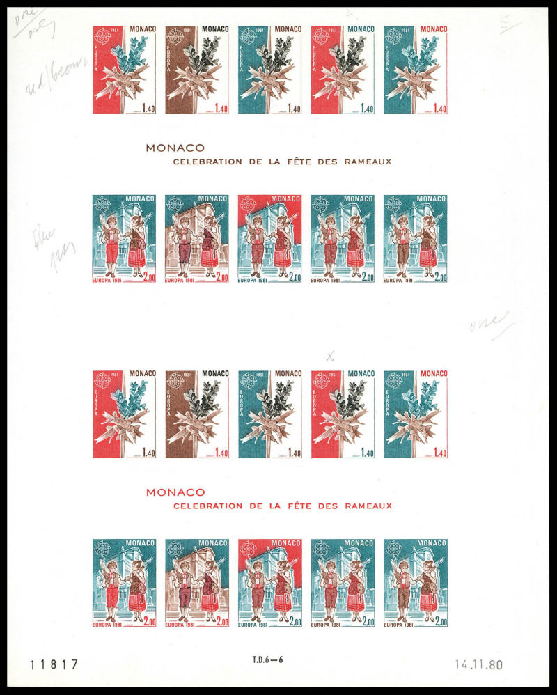 Lot 1520 - MONACO, FRENCH COLONIES A-Z INCLUDING RARITIES chine - Francois Feldman F.C.N.P François FELDMAN sale #135 Lot 1520 - MONACO, FRENCH COLONIES A-Z INCLUDING RARITIES chine - Francois Feldman F.C.N.P François FELDMAN sale #135